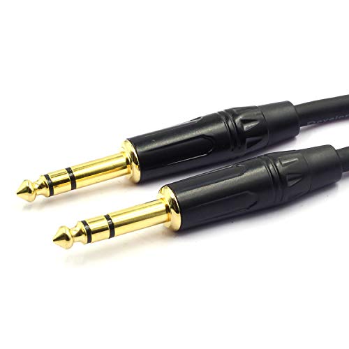 Cable de audio 6.35 mm equilibrado con conectores TRS 1/4 de alta resistencia estructural 2