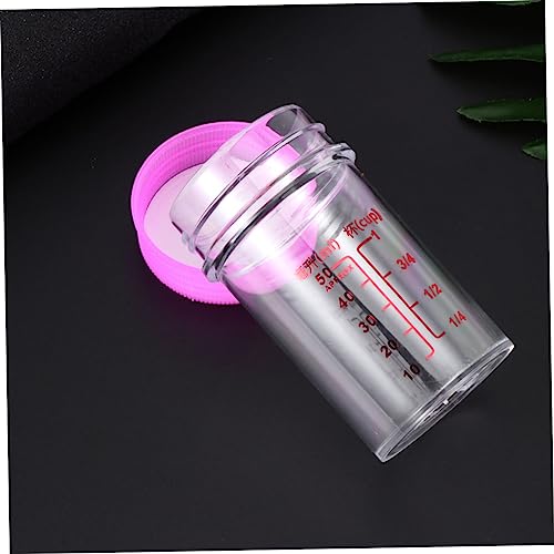 Nuobesty 21T736W15P4K169UL 2 Set Scales Measuring Cups Test Tubes Laboratory Liquid Measuring Cup Laboratory Tube Liquid Measure Cup Chemistry Test Tube Screw Cap Test Tubes Lab Tubes Beaker Red Pp Re-Usable thumb #7