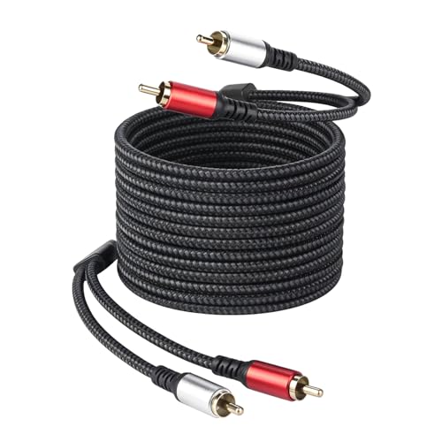 Cable RCA de 4.6 m Soshine para enrutamiento en pared y colocación de subwoofer en casa