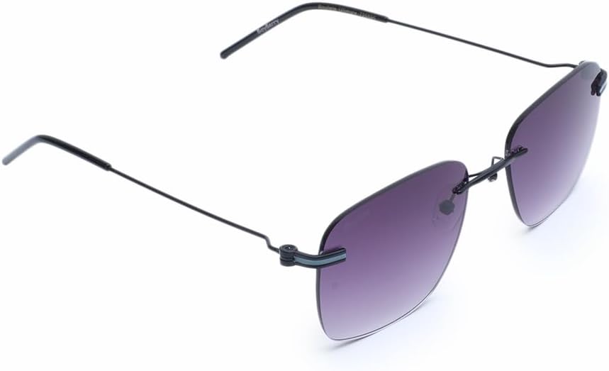 Double-Tone Turban-Fit Aviator Sunglasses for Men - Slim Metal Frame Gradient Lenses - UV400 Protection Stylish Shades for Singhs & Gents - Comfortable Straight Temple Design (Black)