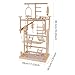 Bothyi Pet Parrot Playstand,Parrot Playground Climb Playing Gym Toy,Playpen Bird Play Stand,Wood Bird Perches Stand for Budgie Lovebird