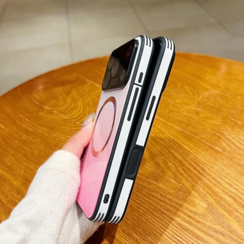 Coque iPhone 17 Pro de luxe rouge protecteur objectif verre magnétique - 2