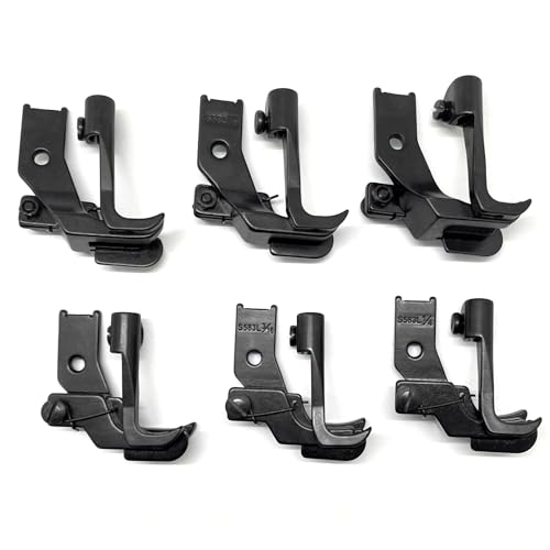6 sets de pies de costura derecha e izquierda para máquina miniatura 6