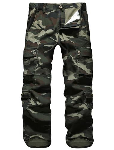 APTRO Herren Cargo Hose Camouflage Hose Arbeitshose Outdoor Baumwolle Hose...