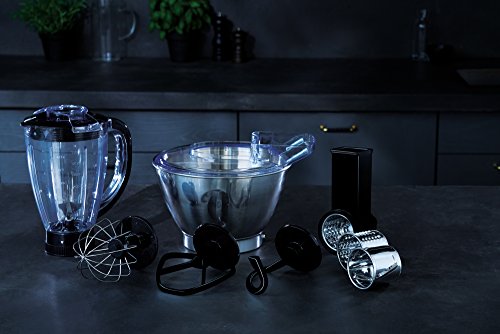 AEG KM 3300 Küchenmaschine / 1 PS / 6 Geschwindigkeitsstufen / Pulse-Funktion / inkl. umfangreiches Zubehör… – Bild 4