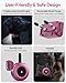 Jugbow Dog Shock Collar - 3/4 Mile Dog Training Collar with Remote for Large Medium Dogs, Rechargeable IPX8 Waterproof E-Collar with 3 Training Modes, LED Light & Security Lock (Pink)