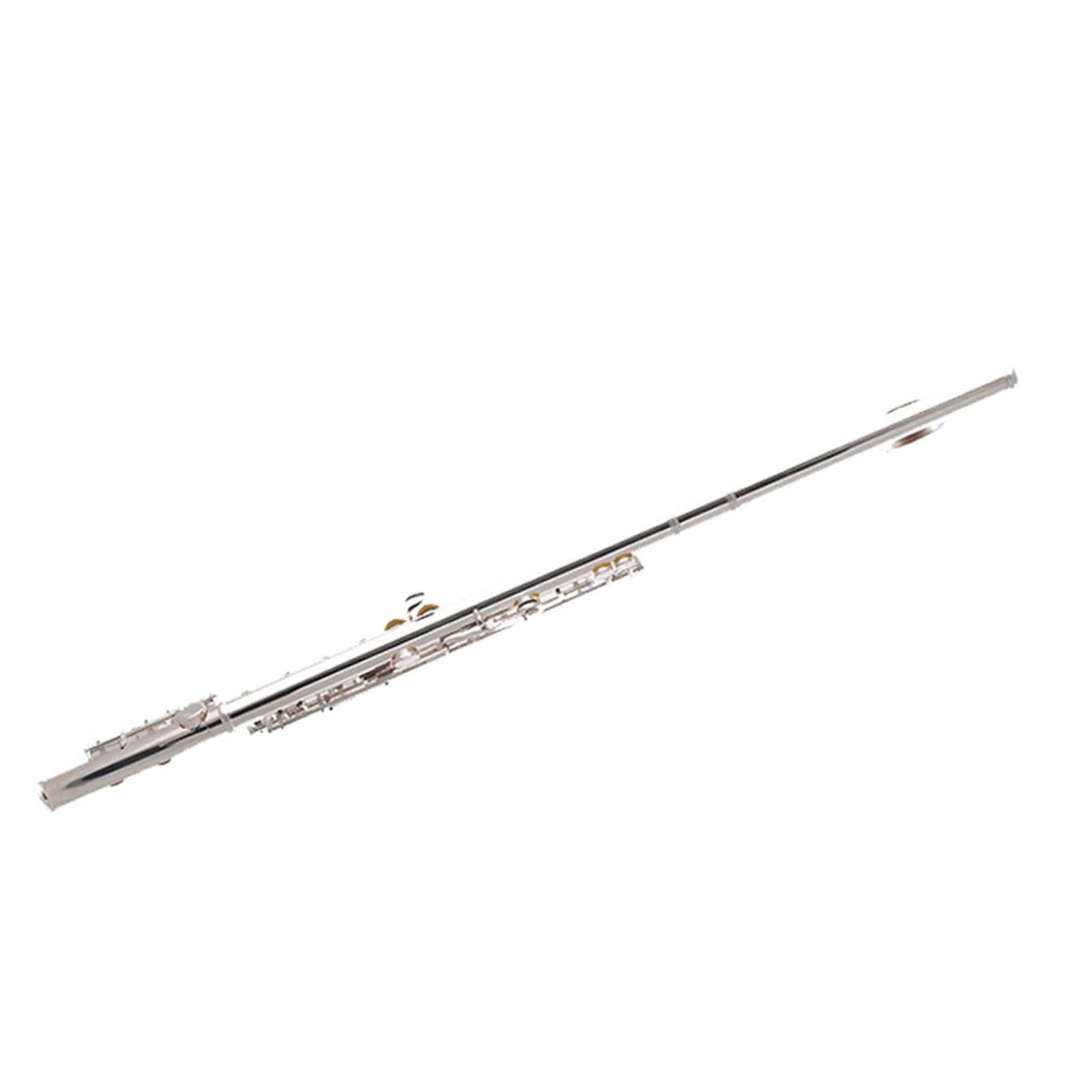 Flauta Travesera Plateada De 16 Agujeros Cerrados Con Llave E C De Cobre Para Principiantes Flautas Para Principiantes
