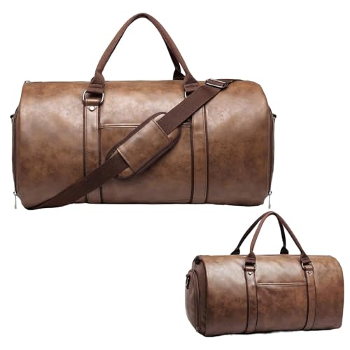 Sac de transport convertible vêtement Teksome valise cuir voyage affaires