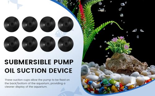 Dytabepl 10 X Schwarz Gummi 27Mm Saugnapf Clip Saugnapf für Aquarium Pumpe