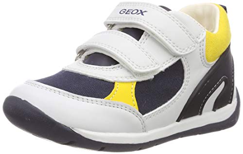 Geox B Each Boy D, Zapatillas, para Bebé-Niños, Blanco (White/Navy C0899), 18 EU