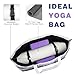 Yoga Mat Bag Large Yoga Mat Carrier with Shoes Compartment and Wet Pocket Pilates Bag with Zipper Pockets and Yoga Mat Holder Strap Fits Most Size Mats Yoga Bags and Carriers Fits All Your Stuff