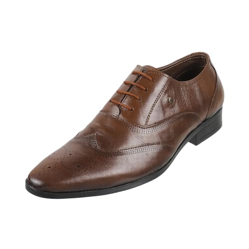 Metro Men Tan Leather Brogue/Formal Shoes UK/9 EU/43 (19-265)