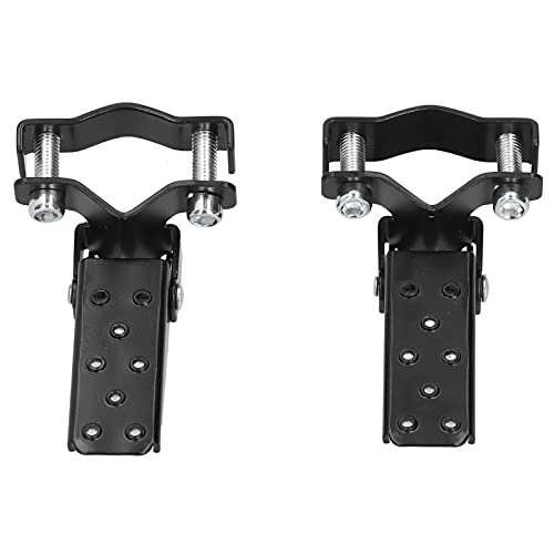 HUIOP Pédales de Moto Universelles Pliables en Acier, Pédale D'essieu Avant/arrière avec un Design élégant pour ATV, Vélos BMX