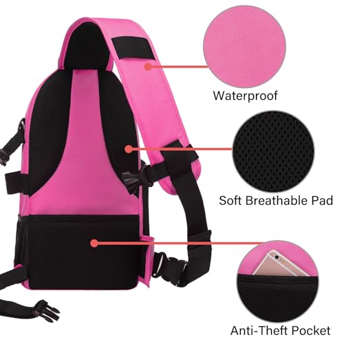 image for MOSISO Camera Sling Bag, DSLR/SLR/Mirrorless Camera Backpack Case Shoc