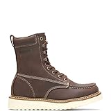Wolverine Men's Loader 8' Soft Toe Wedge Work Boot, Brown, 10 M US