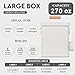 ZOES HOMEWARE 3-Set Laundry Room Organization and Storage | Modern Farmhouse Laundry Room Decor | Laundry Container for Organizing Laundry Pods, Laundry Powder, Dryer Sheets, Dryer Balls, Cream White