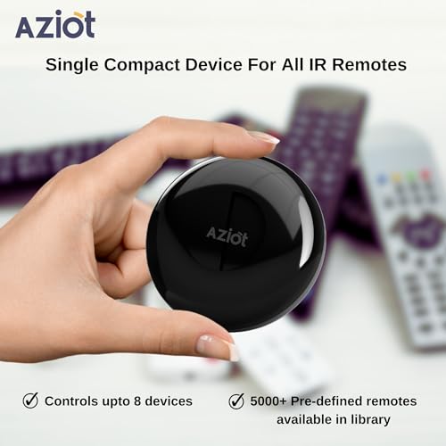 AZIOT IR Blaster | Universal Smart Remote for Air Conditioners, TVs, Set-Top Boxes, and All IR Devices | Compatible with Alexa & Google Home | All-in-One Infrared Remote for Smart Home 3 41N0RbUlbaL