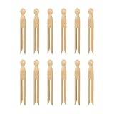 Large application : ces épingles à linge en bois ont de nombreuses utilisations merveilleuses, telles que les travaux manuels, les décorations de gâteau de mariage, les décorations de poupées, les décorations de sapin de Noël, les cadeaux de fête, les poupées à linge, les projets artistiques, les décorations de mariage vintage, les décorations de fête des mères