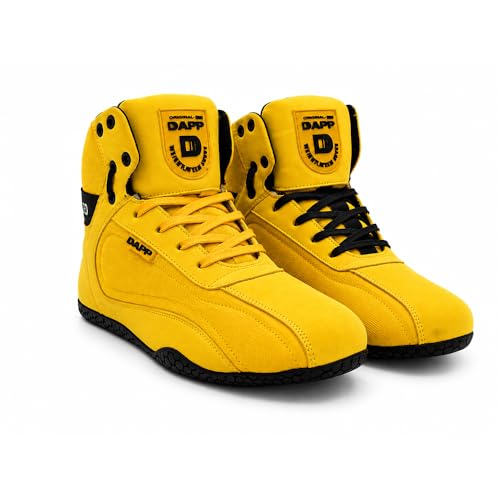 Image of Dapp X-Series Weightlifting Gym Shoes for Men and Women | Leather Suede Exterior | Signature Flat Sole | Padded Interiors for Stability | Smart Cushioning | Wide Toe Box