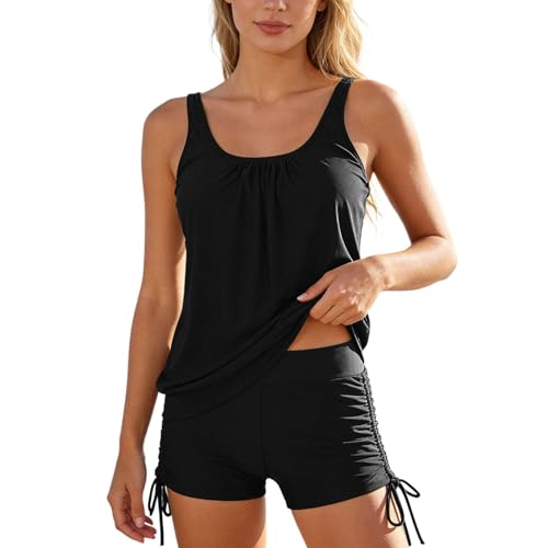 Tankini tendance 2026 fluide doté d'une jupe extensible