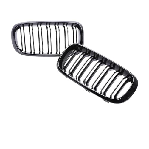 Grilles avant pare-choc et inférieur noir pour X6 F16, calandre carbone à flux d'air optimisé