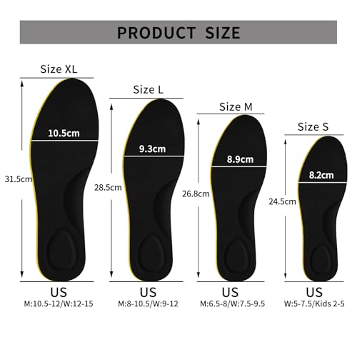5 pares de plantillas elásticas para zapatos unisex XL miniatura 2