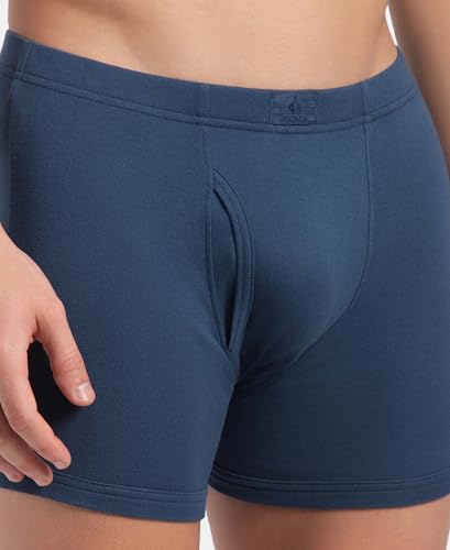 Image of Jockey 8008 Men Super Combed Cotton Rib Solid Boxer Brief with Ultrasoft and Durable Waistband (Pack of 3)