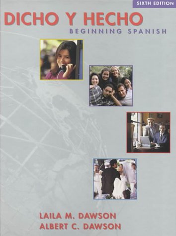 Dicho y Hecho: Beginning Spanish 0471394416 Book Cover