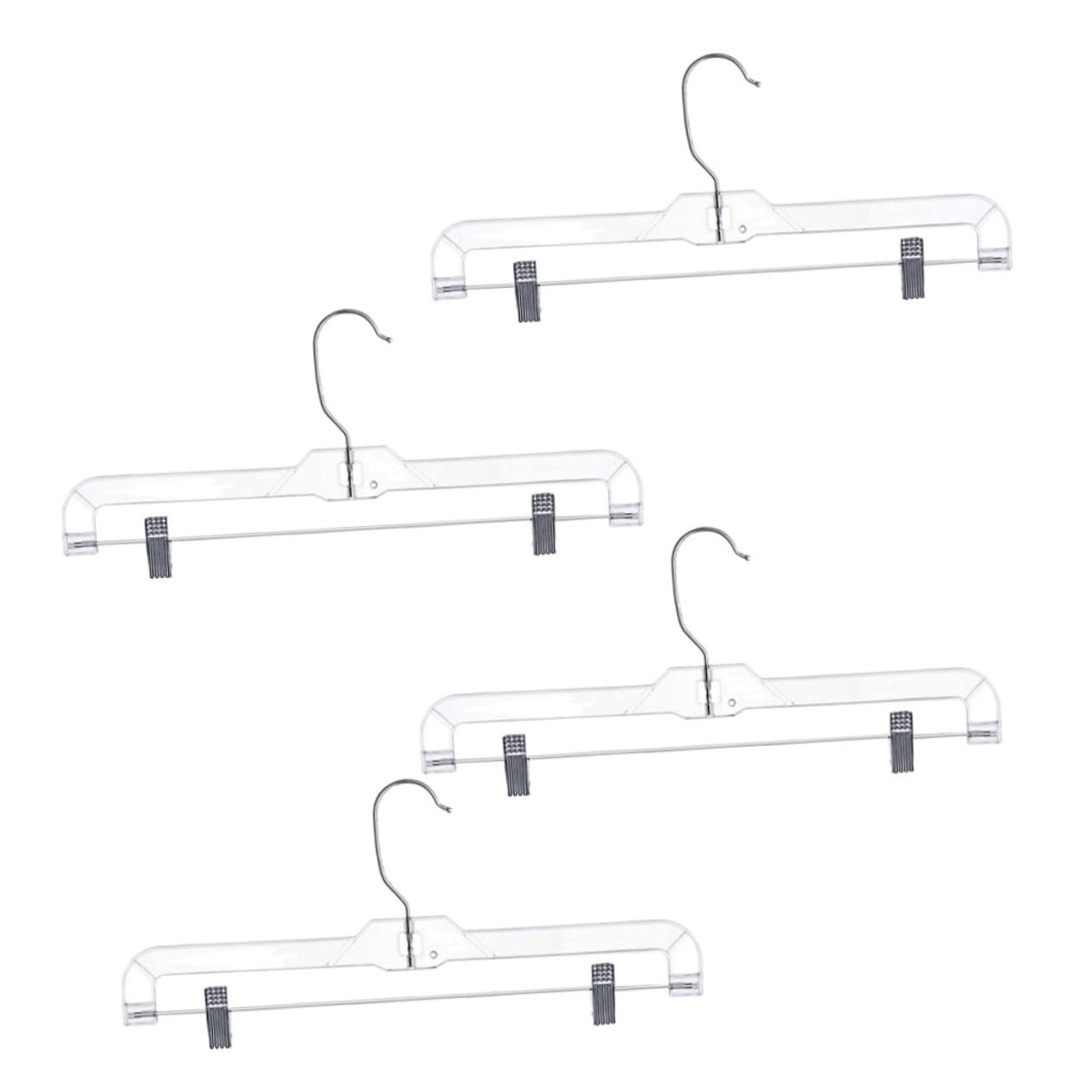 MUSISALY 4pcs Closet Hanger Telescoping Pants Hangers Thin Clips for Dresses Skirts Shirts Socks Stockings