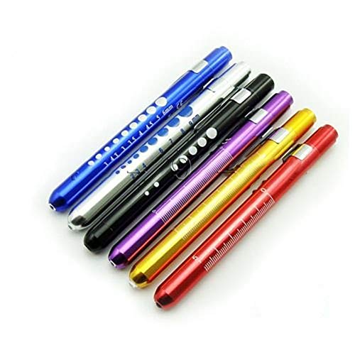 Nurse Doctor Health Care Medical LED Penlight tocha para EMT Surgical First Aid (White Light) Preto