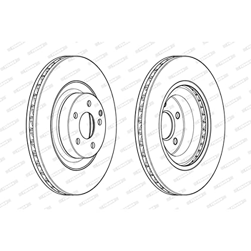 Disque de frein avant FERODO DDF1905C-1 pour Mercedes-Benz CLS 2004-2011