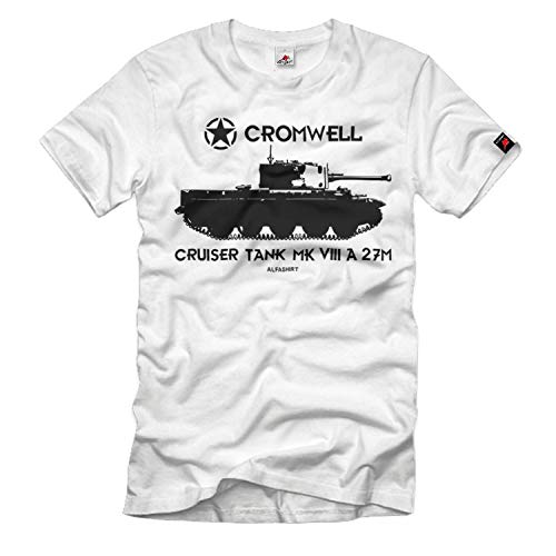 Camiseta Cromwell 27M Cruiser Tank MK VIII A Panzer blanco 3XL