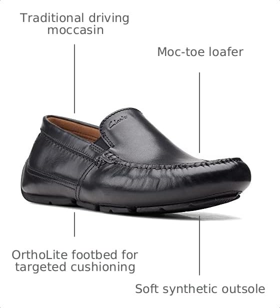 Image of Clarks Mens Markman PlainDriving Style Loafer