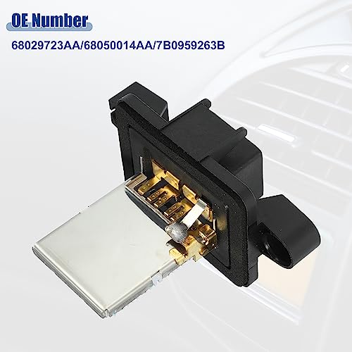 Image of ACROPIX Car HVAC Blower Motor Resistor Heater Fit for Chrysler Town Country 2008-2010 for Dodge Grand Caravan 2008-2010 NO. 68029723AA /68050014AA - Pack of 1 Black