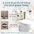 Ulinlo Pouly 2-Inch Dual Flush Valve Replacement Kit For One Piece Toilet: Include 8" Height Flush Valve, 2.2" Threaded Button, 7/8 Fill Valve. Fits Tanks 10"-13" tall, Drain Holes 2.44"- 2.83"