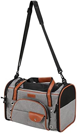 Zerodis Soft Sided Pet Carrier for Cats, Foldable Waterproof Breathable Pet Carrier with Shoulder Strap for Cats and Small Dogs Portable Large Space Dog Travel Carrier