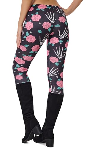 Image of sissycos Women's 80s Leggings Neon Artistic Splash Printed Buttery Soft Stretchy Pants