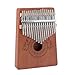 Kalimba Thumb Piano 17 Keys Instrument: Portable Mbira Finger Pianos Musical Gifts for Kids Adults Beginners - Mahogany Wood Handheld Piano with Tune Hammer, Music Book