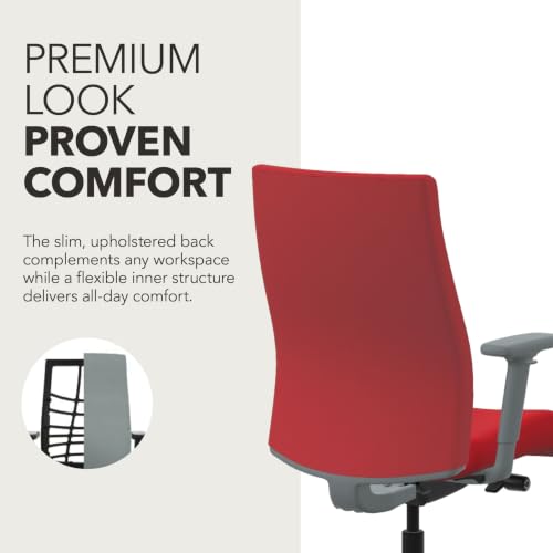 Image of HON Ignition 2.0 Ergonomic Office Chair, Lumbar Support, Desk Chair, Ruby
