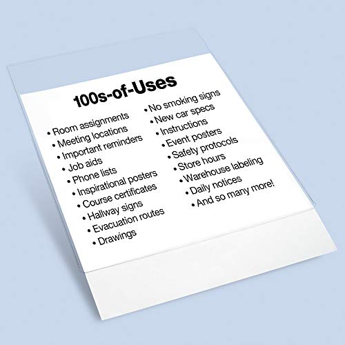 Trainers Warehouse Conjunto de 25 capas DocU 21 x 28 cm com velcro e suporte Omni-Stick | Protetor d