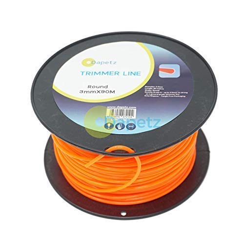 Dapetz Brushcutter/Strimmer/Trimmer Nylon/Cord Line 3.0mm x 90m Long - Round 3mm