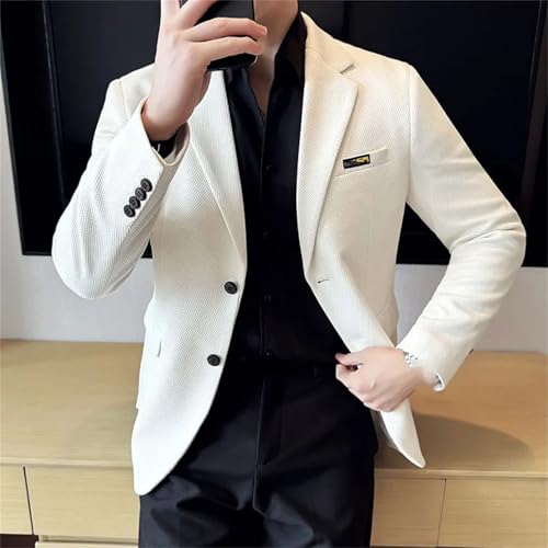 Men Korean Suit Jacket Slim Fit Casual Business Blazers Wedding Social Banquet Party Wedding Dress Coats2