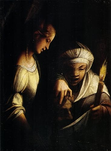 Toile Judith et sa servante Da Correggio haut de gamme pour decoración mural 60x90