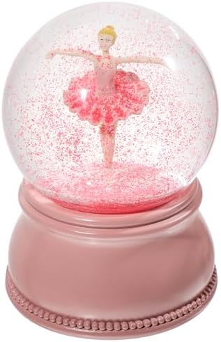 Septwonder Black Labrador Pet Life Snow Globe - Rotating Figurine, Plays "O Christmas Tree" Music, Christmas Gift & Decor
