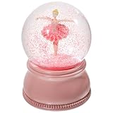 Ballerina Snow Globes for Girls - Rotating Musical Water Globe, Kids Snow Globes,...