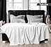 Utopia Bedding White 100% Cotton Blanket [Twin Size - 90x72 Inch] 350GSM Lightweight, Soft and Breathable Thermal Dorm Bed Blanket for All Seasons