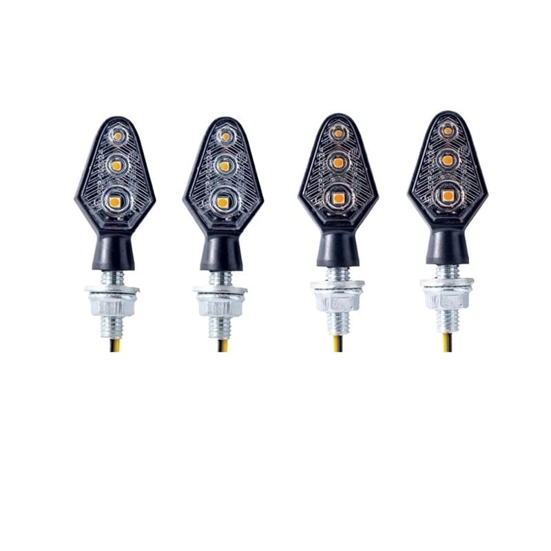 Clignotants de moto ambre à haute visibilité 12V 8mm pour une sécurité de signalisation optimale