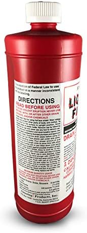 Liquid Fire liquid fire drain line opener in Sinks Tubs Shower Stalls Septic Tanks and Laterals-Clog Remover Drain Cleaner Toilet Clog Remover-16 OZ with Centaurus AZ Drain Snake