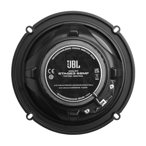 Image of JBL Stage3 Gen2 68MF 6.5 in / 16.5 cm 3-Way Coaxial Car Speakers