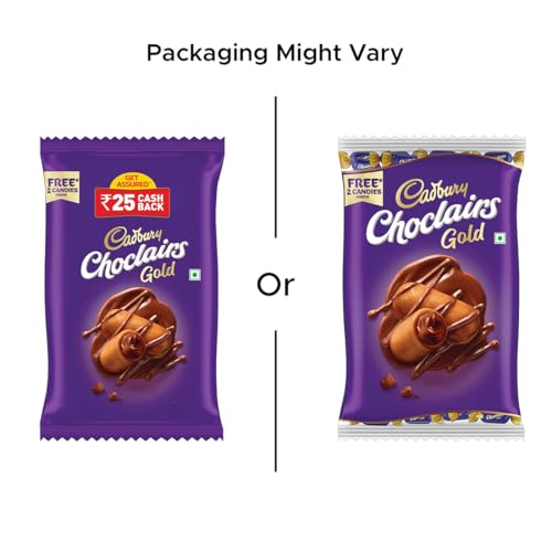 Image of Cadbury Choclairs Gold Candy, 347.2 g (62 Candies)